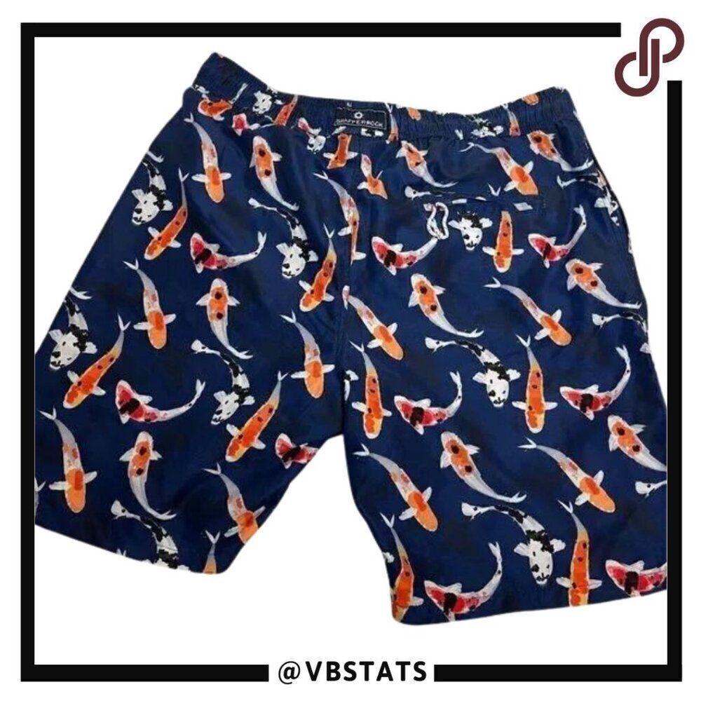 Snapper Rock Koi Goldfish Swim Trunks in Size XL‎